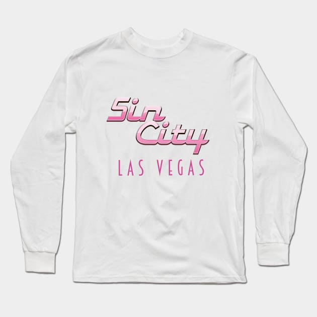 Sin city Las Vegas Long Sleeve T-Shirt by nickemporium1
